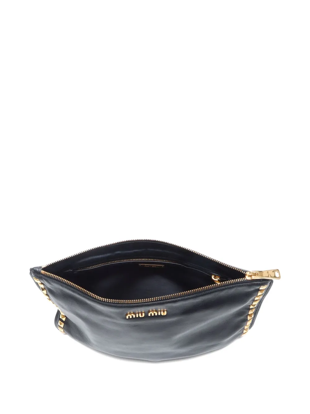 Pre-owned Miu Miu 2010s Stud-embellished Clutch Bag