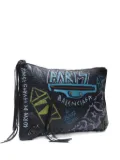 Balenciaga Pre-Owned 2010-2020 Graffiti clutch bag - Black