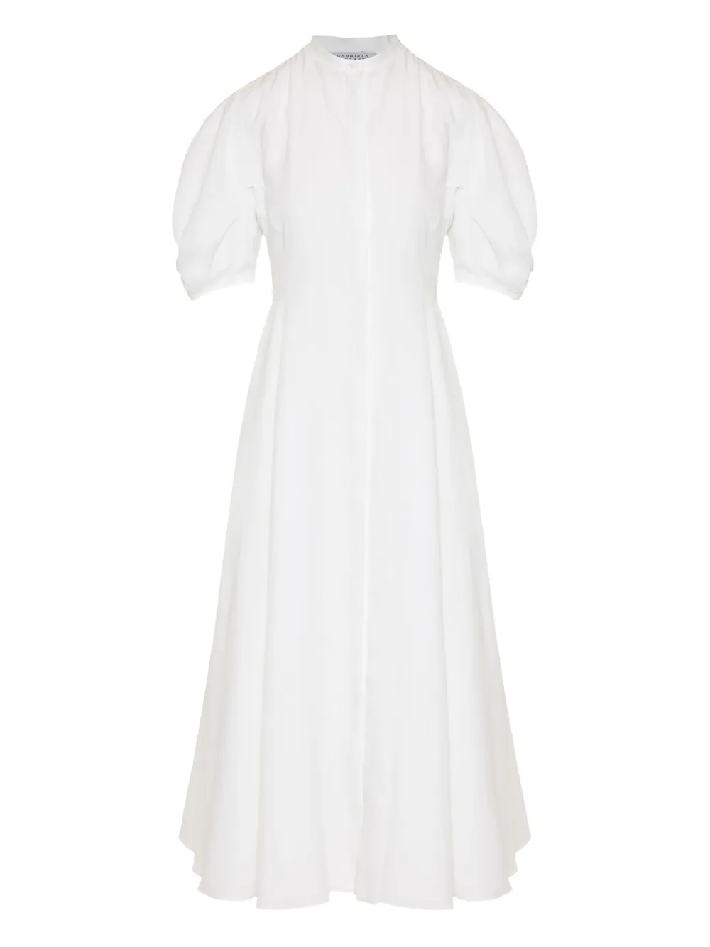 Gabriela Hearst puff-sleeve pleated midi dress | White | Image 1