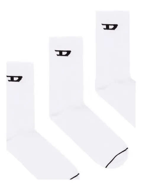Diesel logo-embroidered ankle socks (pack of three)