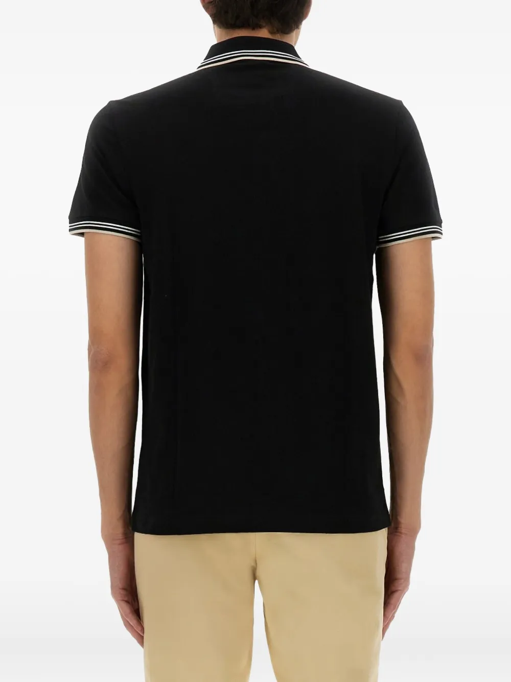 BOSS Piqué poloshirt Zwart