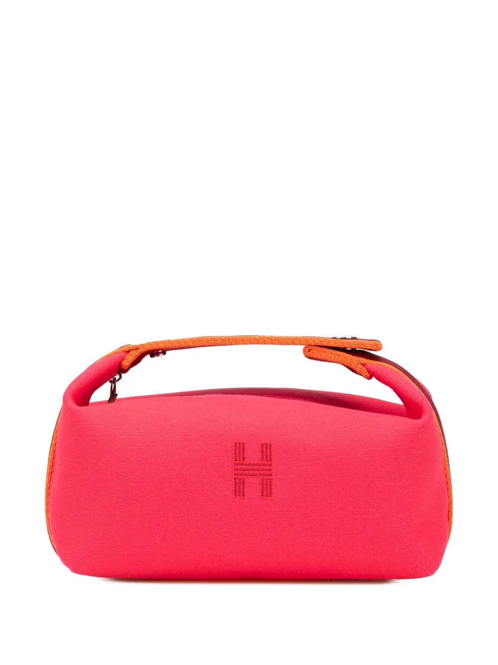 Hermès Pre-Owned 2010-2024 Small Toile Bride A Brac vanity bag - ピンク Hermès Pre-Owned 2010-2024 Small Toile Bride A Brac vanity bag - ピンク