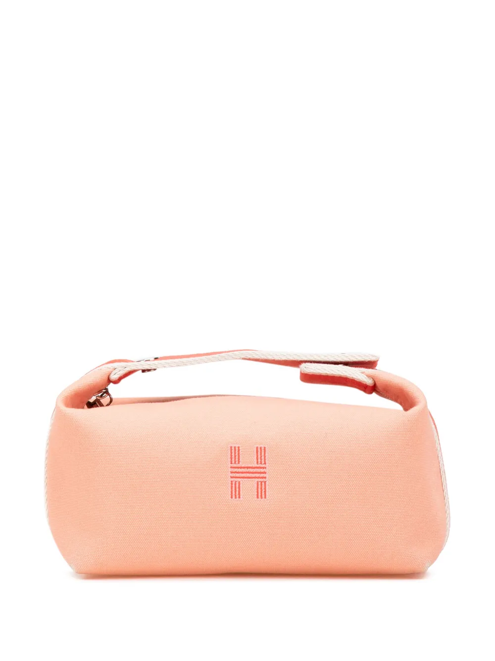 Hermès Pre-Owned 2012-2024 Small Toile Bride A Brac vanity bag - ピンク Hermès Pre-Owned 2012-2024 Small Toile Bride A Brac vanity bag - ピンク