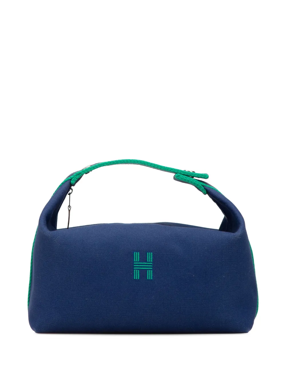 Hermès Pre-Owned 2010-2024 Large Toile Bride A Brac vanity bag - ブルー Hermès Pre-Owned 2010-2024 Large Toile Bride A Brac vanity bag - ブルー