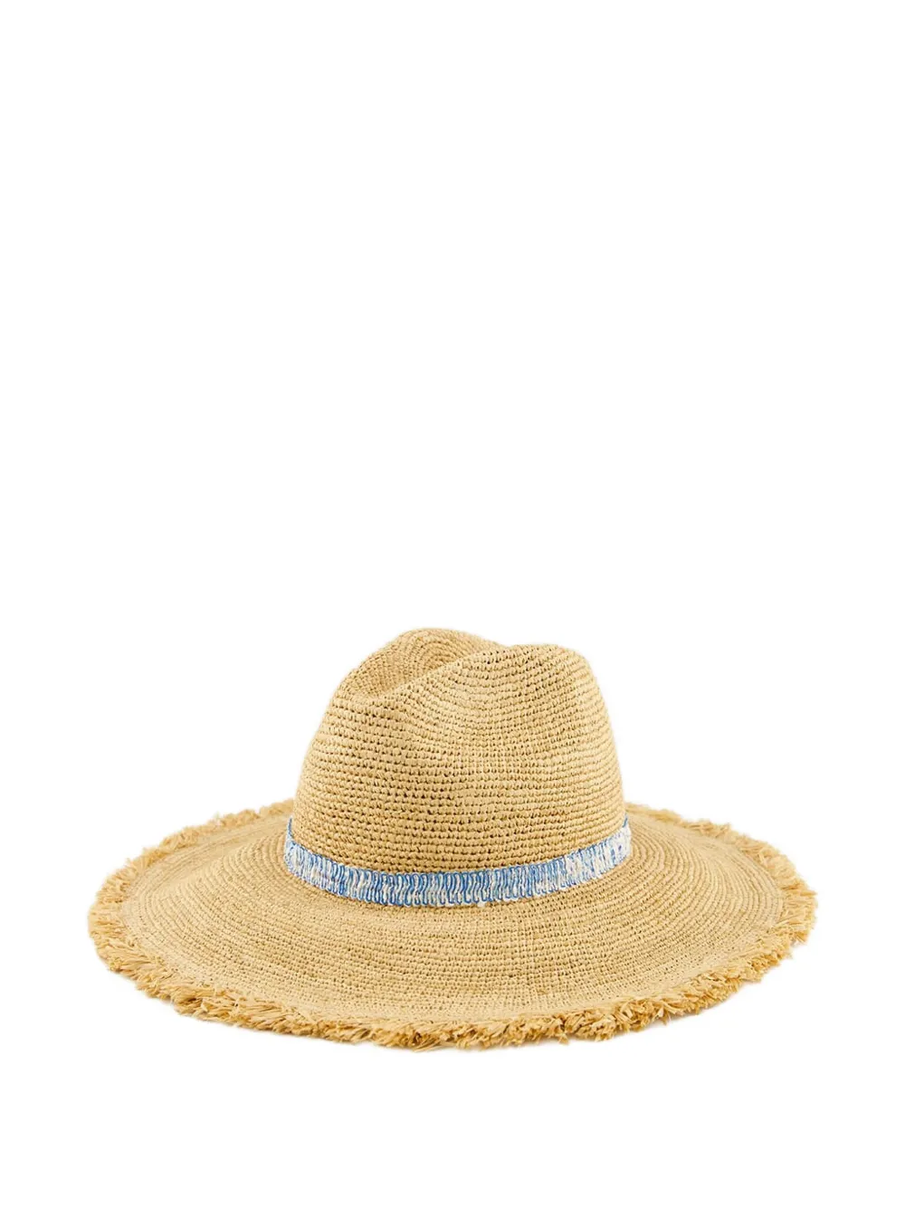rafia crochet hat