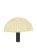 Sensi Studio woven straw hand fan - Neutrals