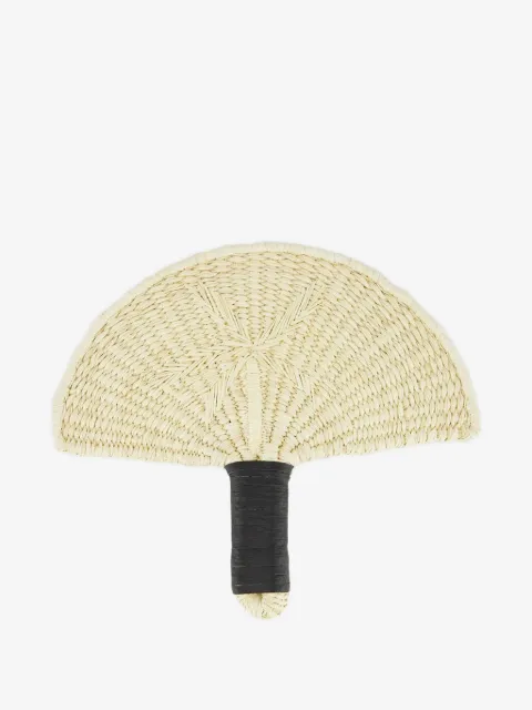Sensi Studio woven straw hand fan