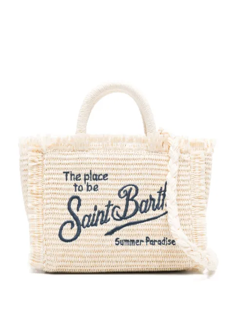 MC2 Saint Barth small embroidered-logo beach bag
