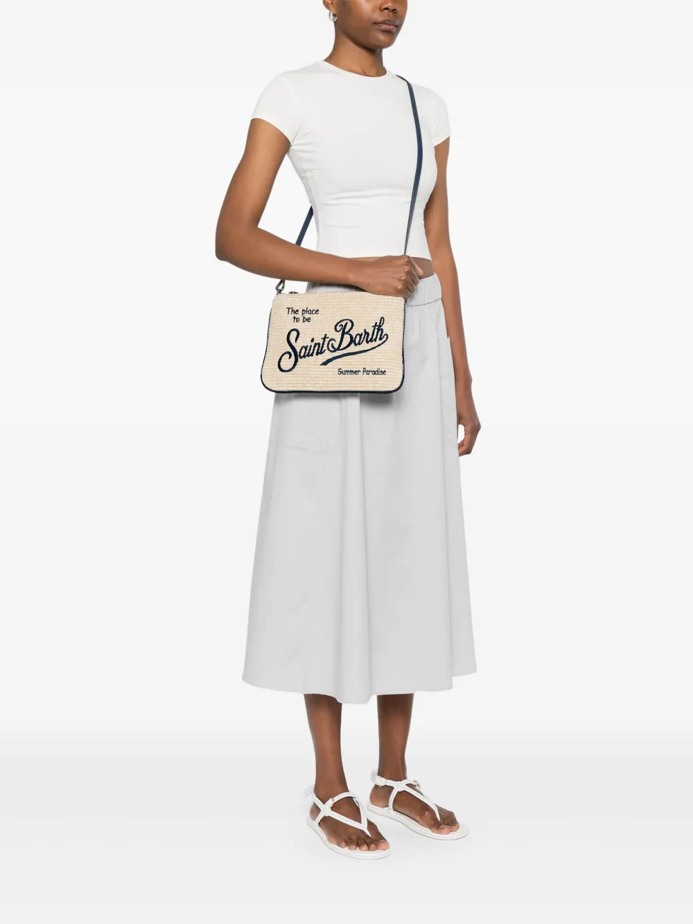 MC2 Saint Barth Medium Parisienne clutch - Beige