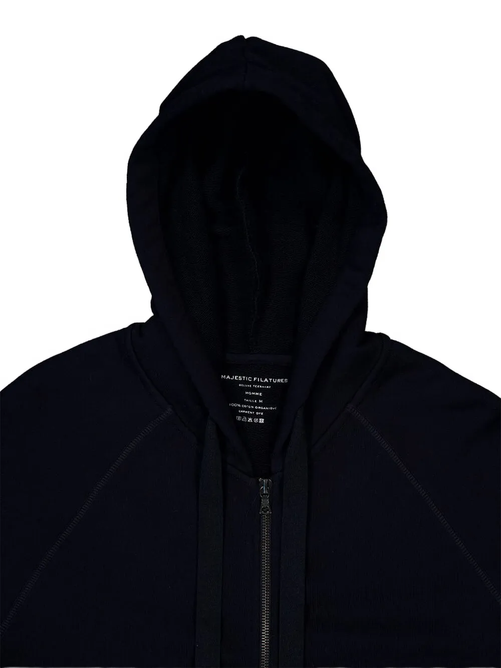 Majestic Filatures Hoodie met rits Blauw