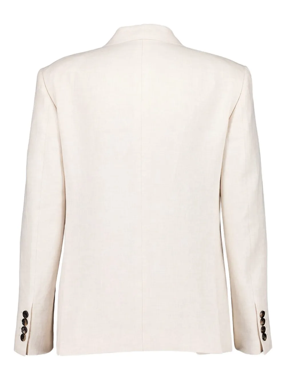 Valentino Garavani Linnen blazer met enkele rij knopen Wit
