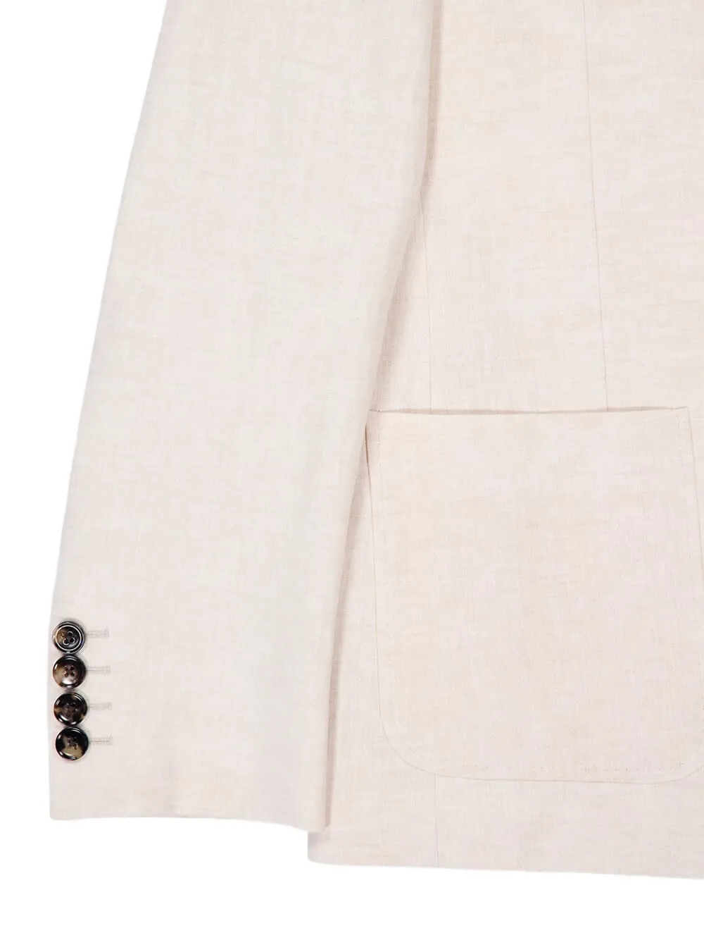 Valentino Garavani Linnen blazer met enkele rij knopen Wit