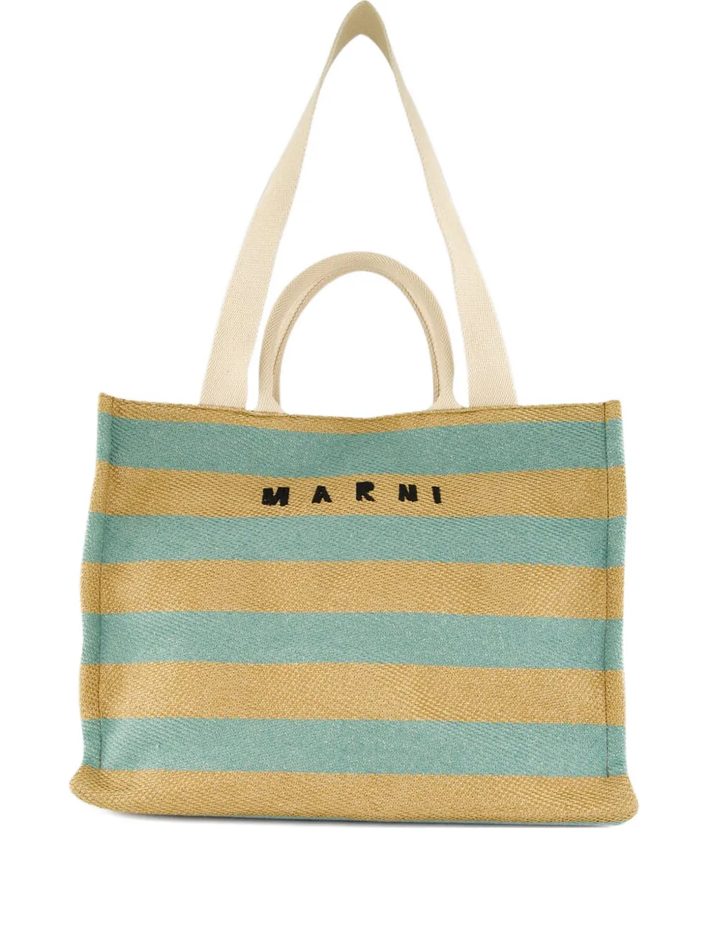 Marni Gestreifter Shopper | Blau | Image 1