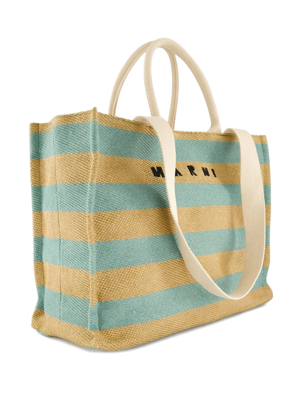 Marni Gestreepte shopper Blauw