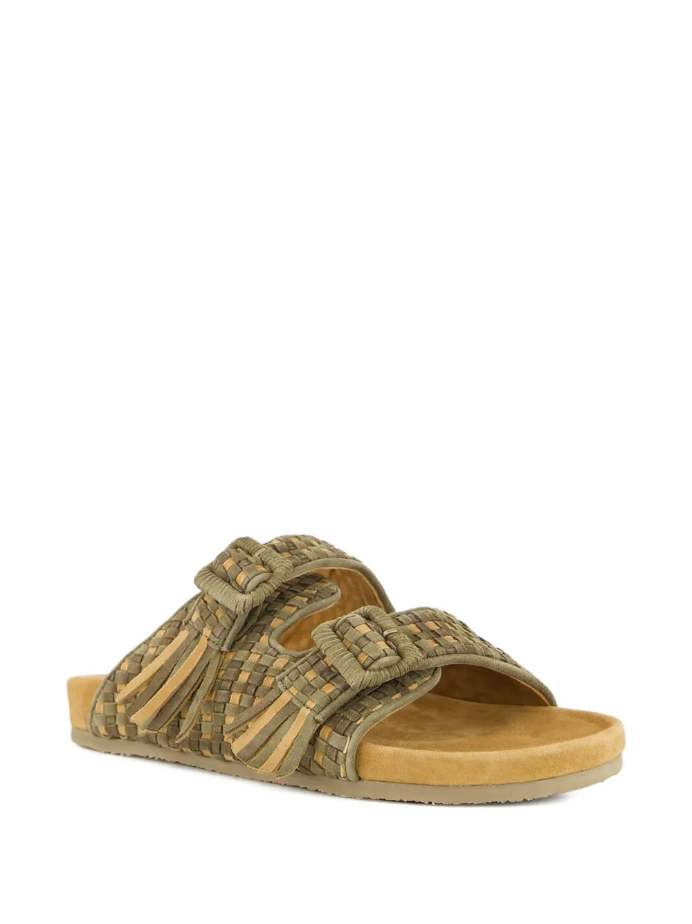 Baziszt Gevlochten sandalen - Groen