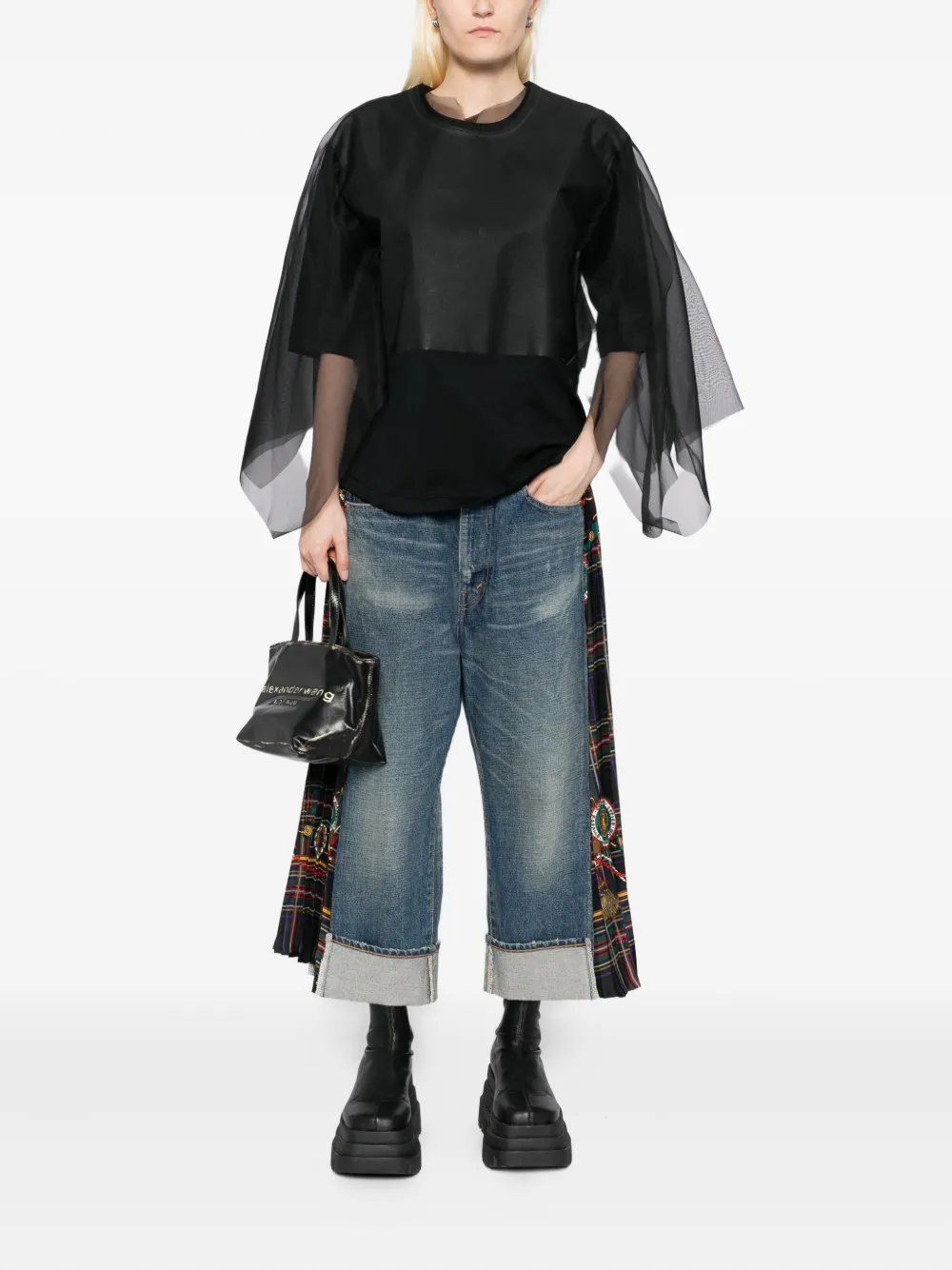 Junya Watanabe patchwork jeans | Wide-Leg Jeans | Image 2