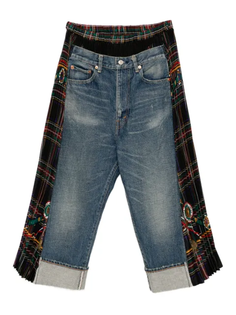 Junya Watanabe Jeans con design patchwork