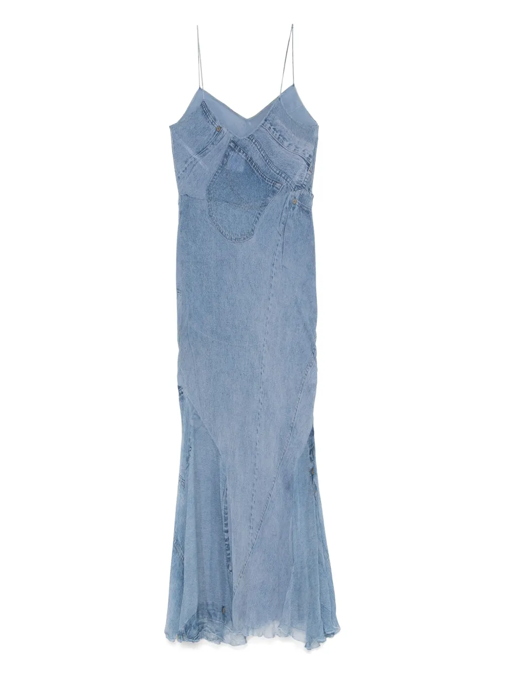 Christian Dior Pre-Owned 2000s silk dress - Blauw