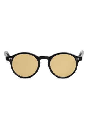 Moncler Eyewear Round Logo Sunglasses | Green | FARFETCH ZA