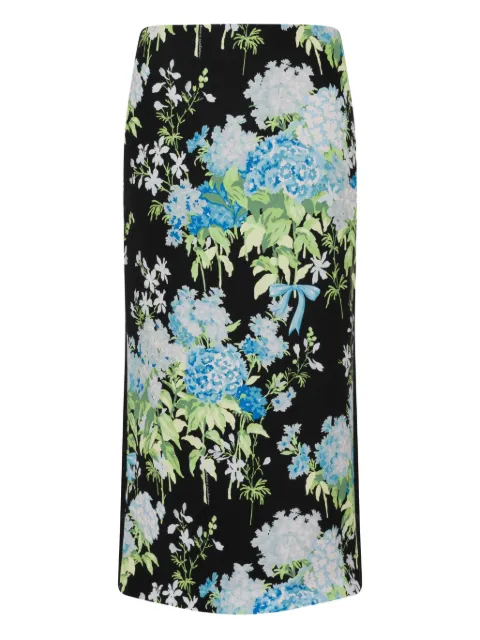 Moschino floral-print midi skirt