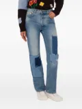 Moschino patchwork straight-leg jeans - Blue