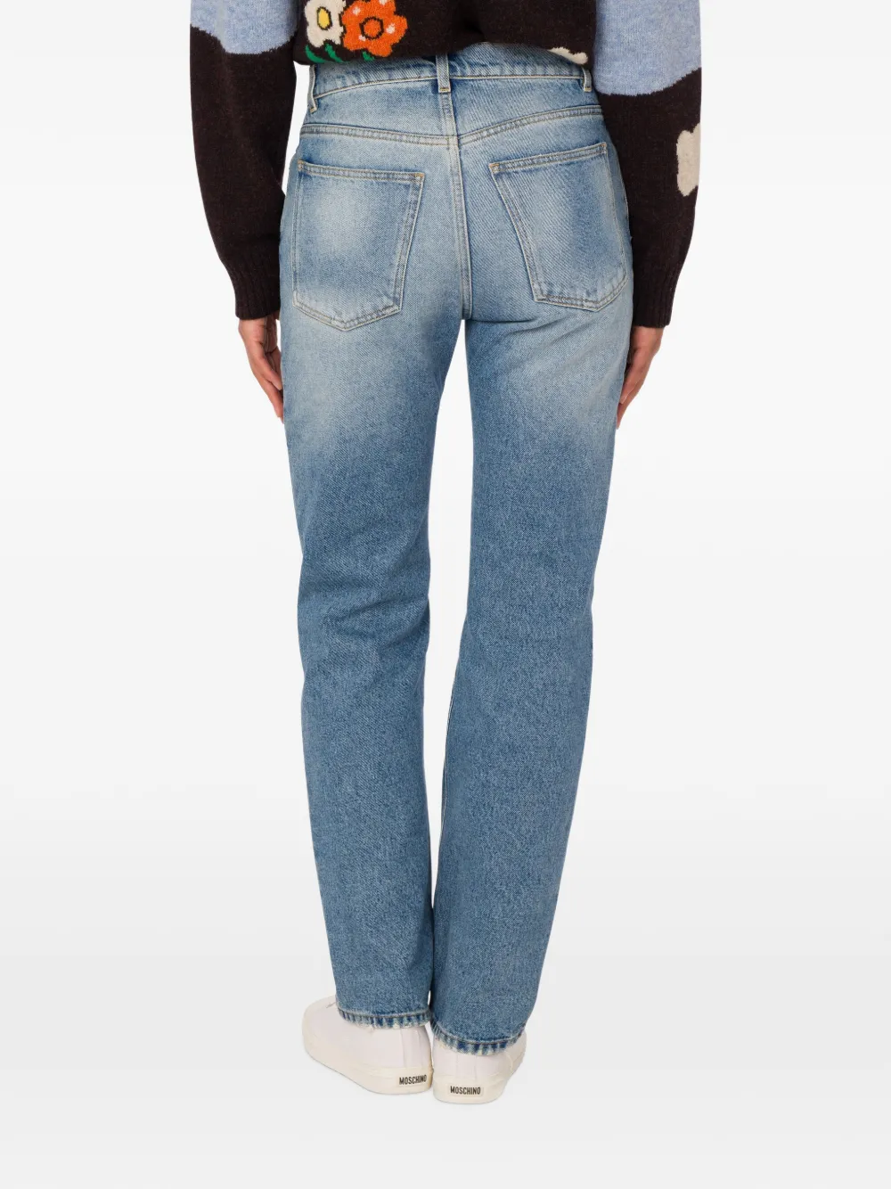 Moschino Jeans met patchwork Blauw
