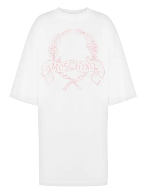 Moschino logo-embroidered mini dress
