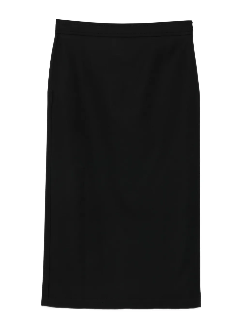 Moschino hem lined straight skirt Zwart