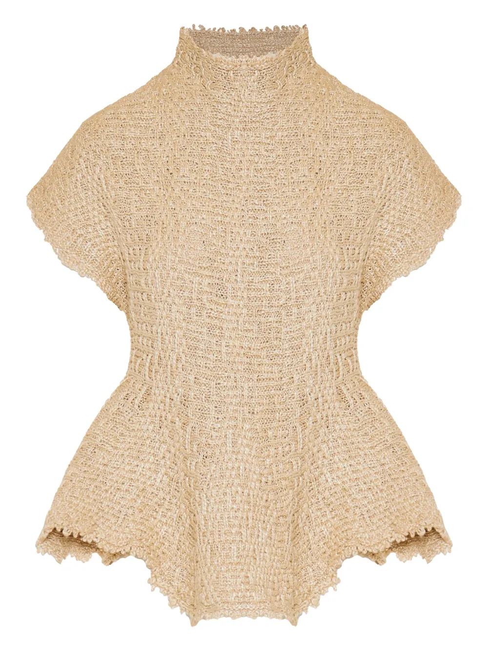 KHAITE Gilles textured top | Neutrals | Image 1