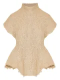 KHAITE Gilles textured top - Neutrals