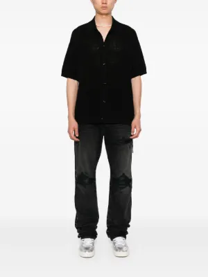AMIRI♡ モダール混 コンバーチブルカラーシャツ ロゴ入り 楽天市場】Amiri（カラーグリーン）（カジュアルシャツ