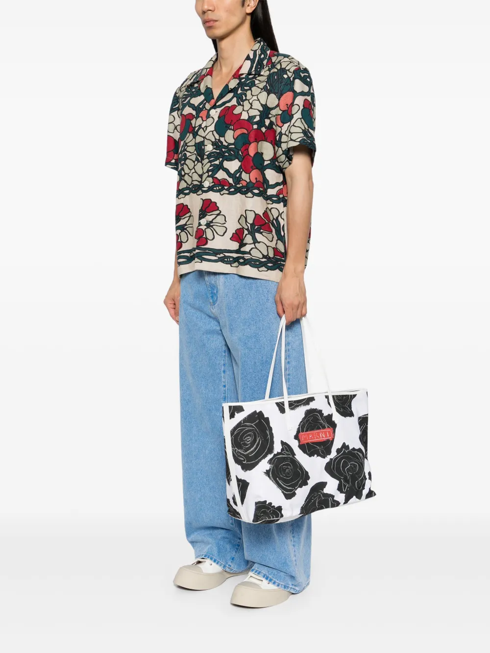 Marni large floral-printed tote bag | Image 2