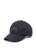 Marni logo-embroidered baseball cap - Blue