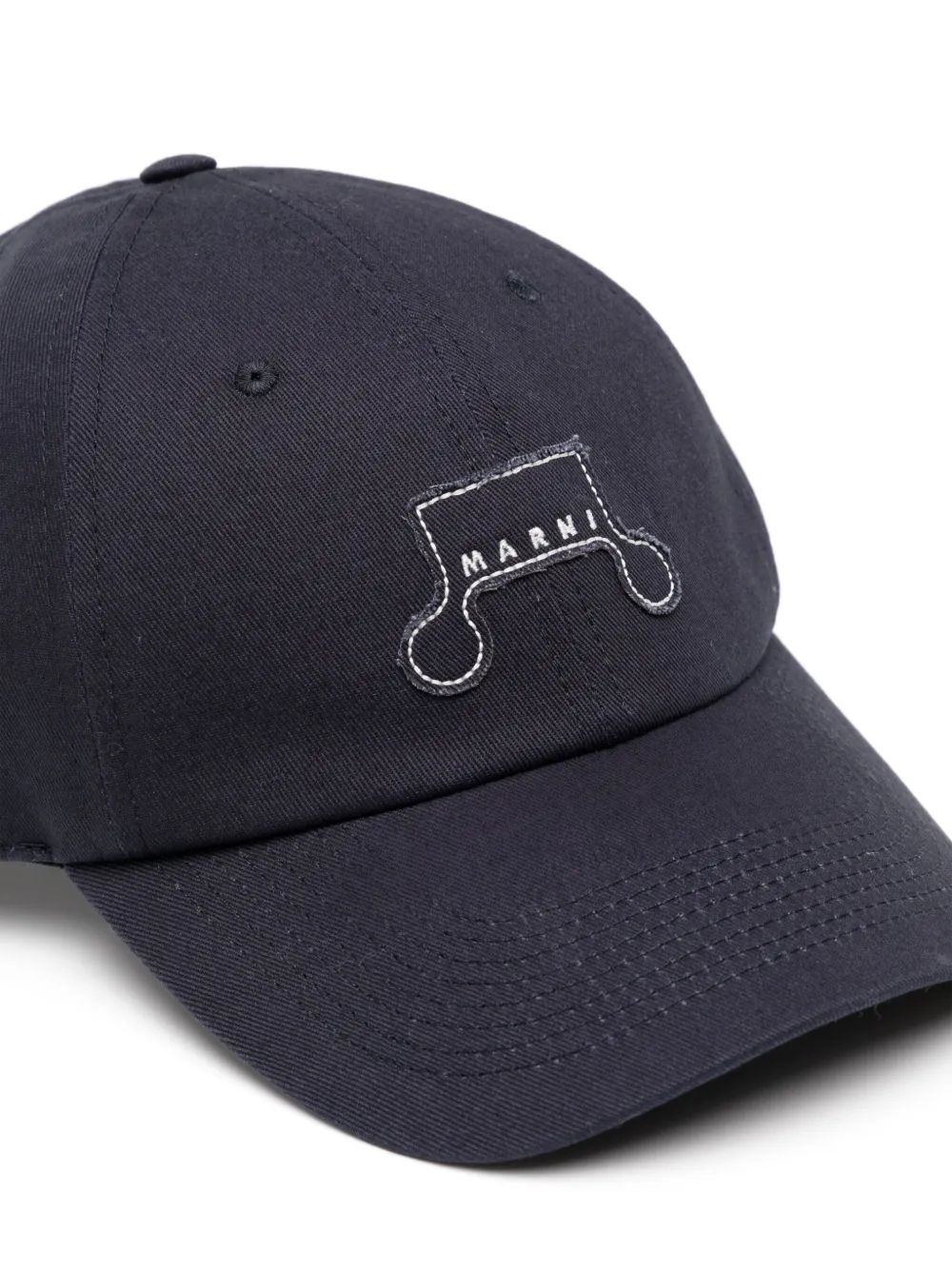Marni Honkbalpet met geborduurd logo - Blauw