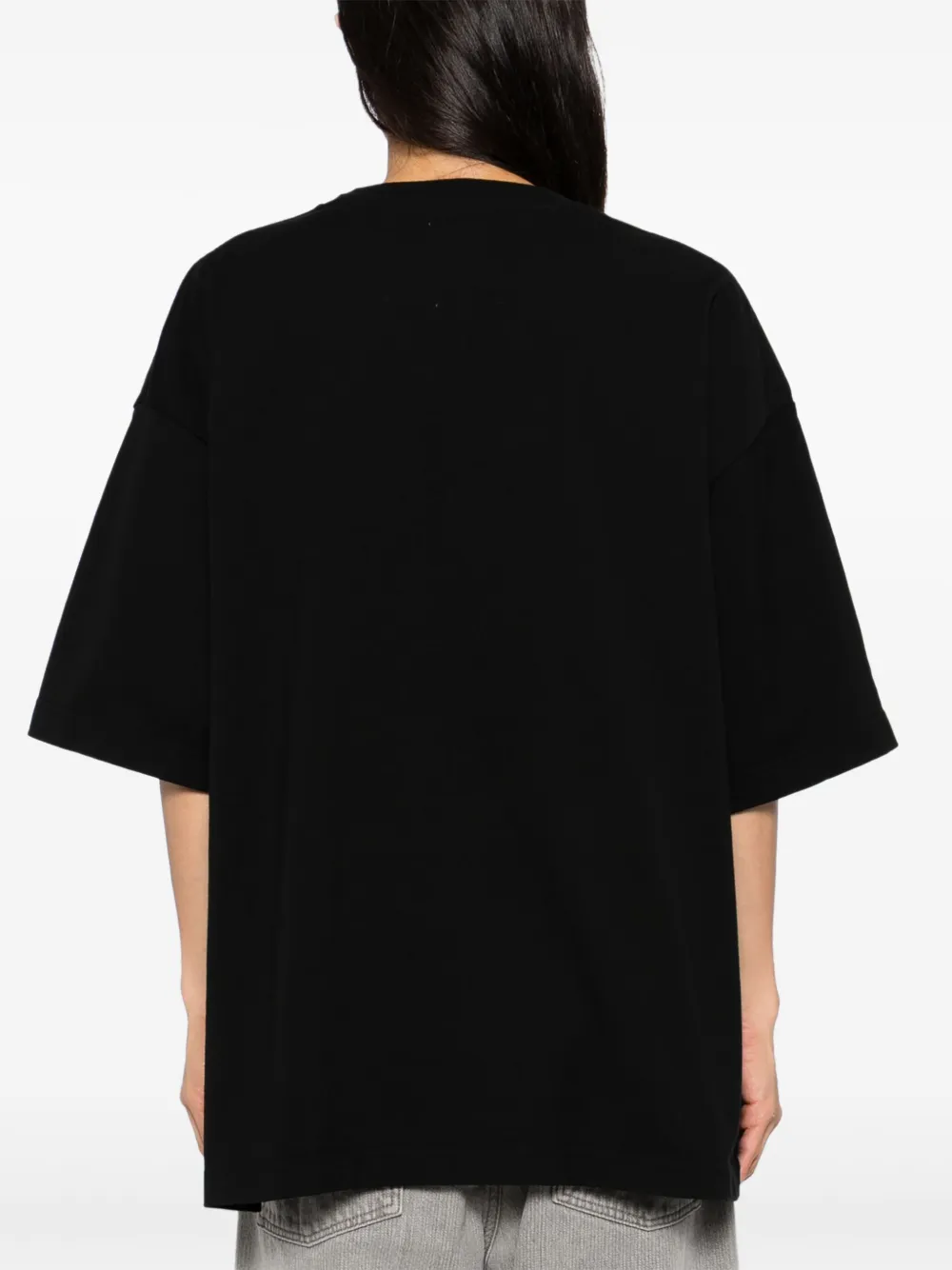 Maison MIHARA YASUHIRO Larry T-shirt met print Zwart