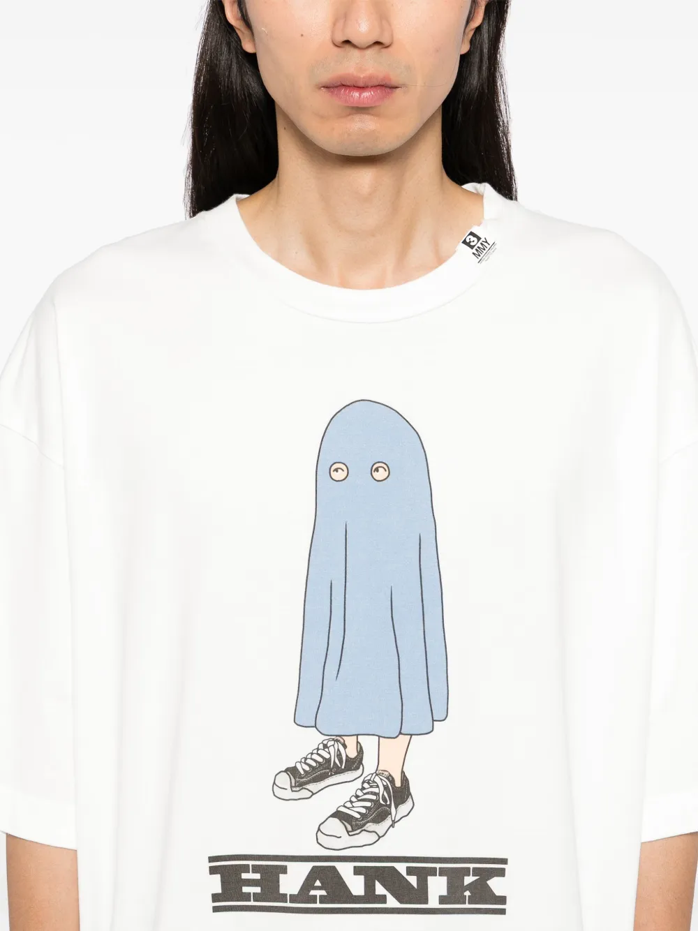 Maison MIHARA YASUHIRO Hank T-shirt met print Wit