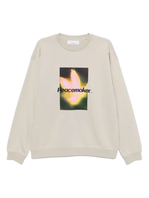 Peacemaker Oamc sudadera con pájaros estampados