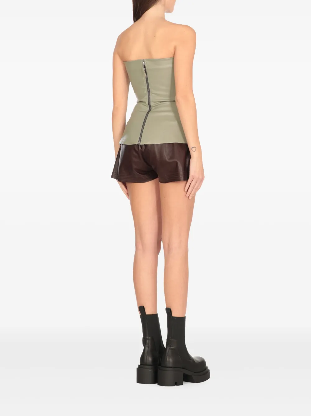 Rick Owens Mouwloze top Beige