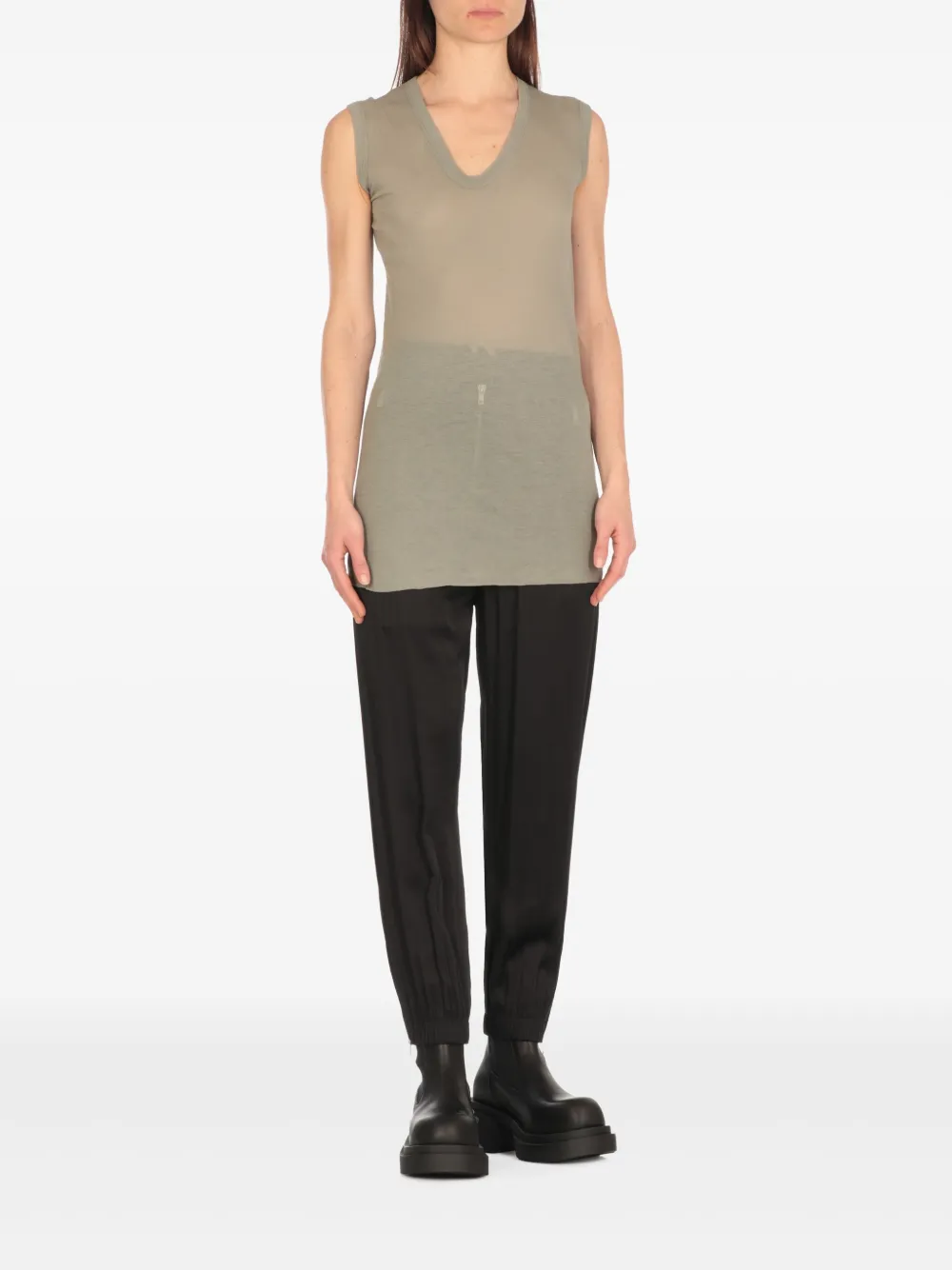 Rick Owens Tanktop van biologisch katoen Beige