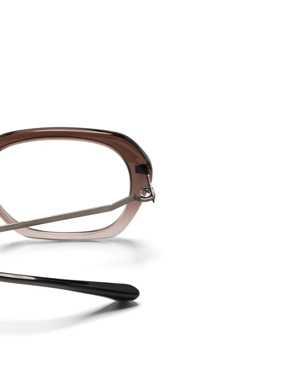 Mykita Bril met vierkant montuur Bruin