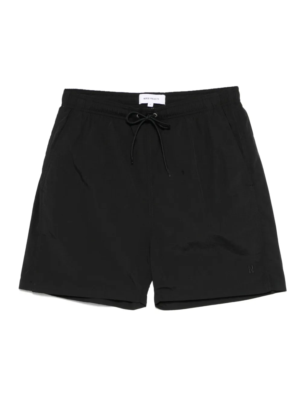 Norse Projects logo-embroidered swim shorts | Black | Image 1