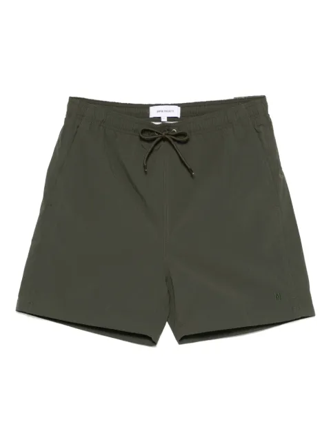 Norse Projects logo-embroidered swim shorts