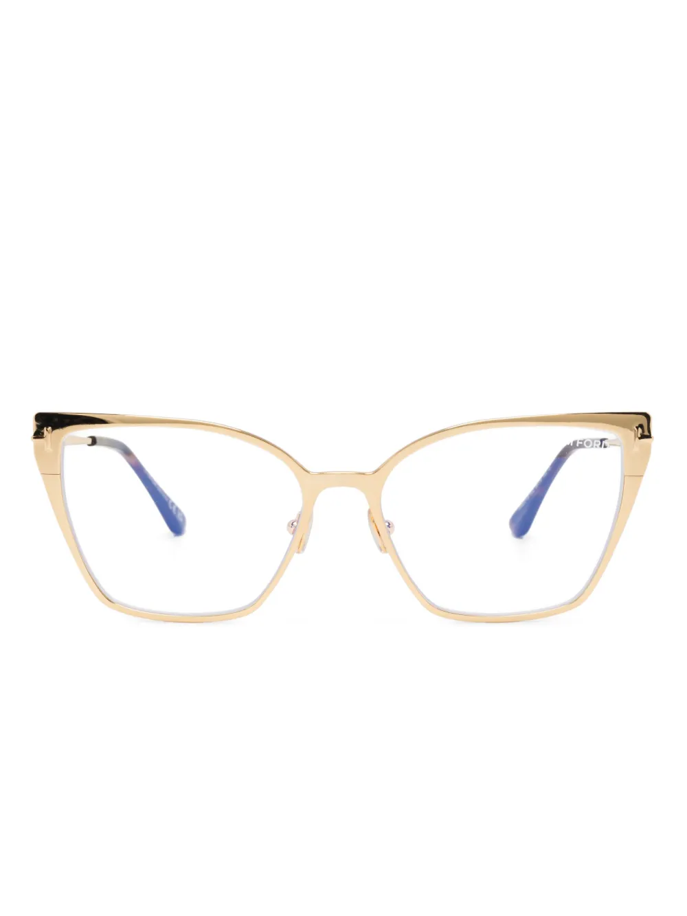 TOM FORD Eyewear cat-eye frame glasses | Gold | Image 1