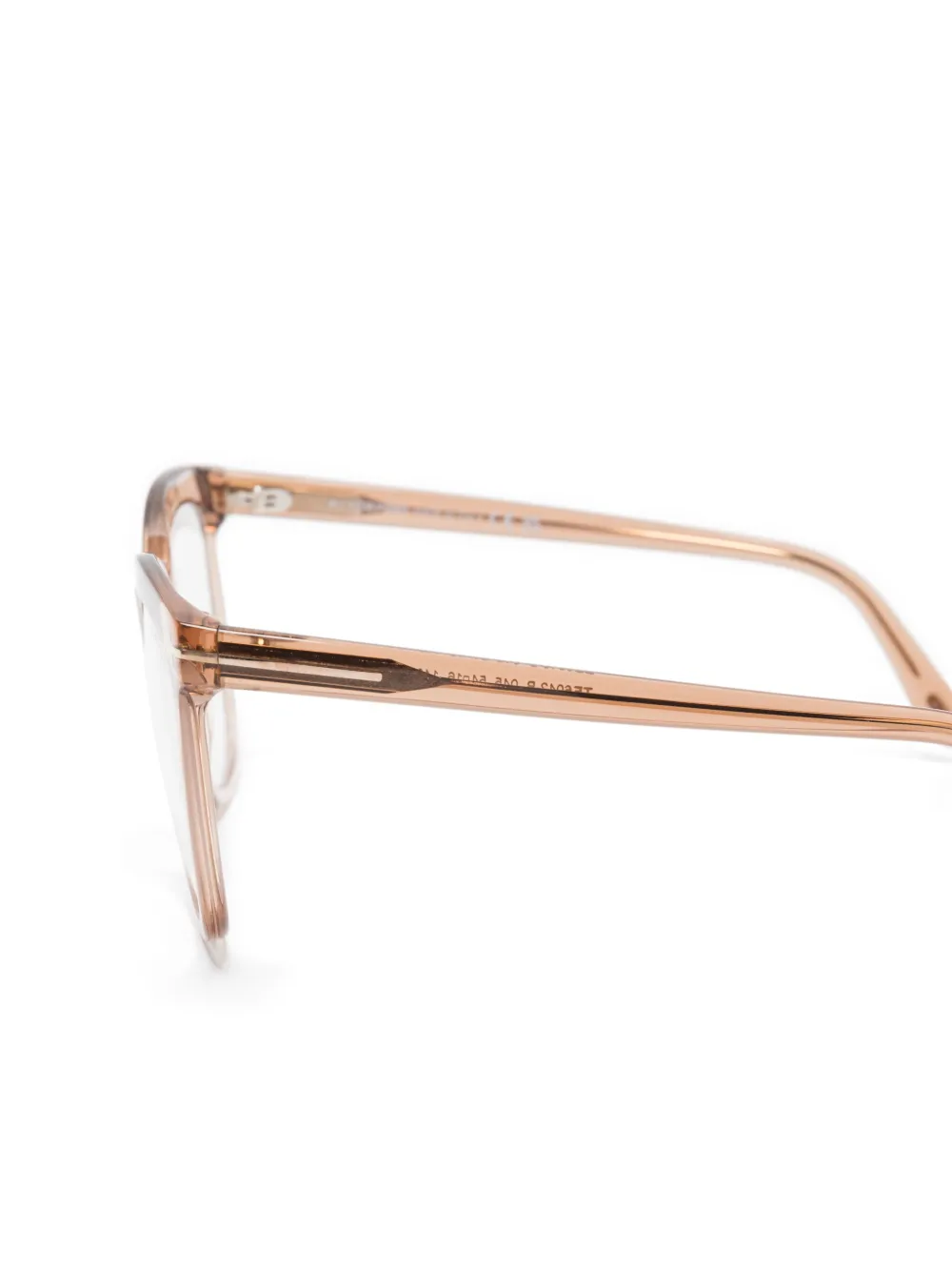 TOM FORD Eyewear Bril met vierkant montuur Beige