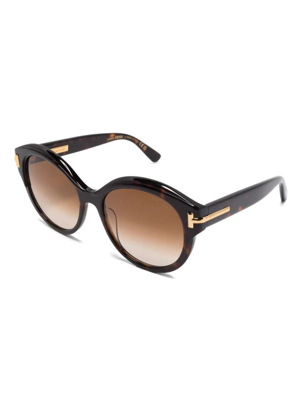 TOM FORD Eyewear round-frame sunglasses - Bruin