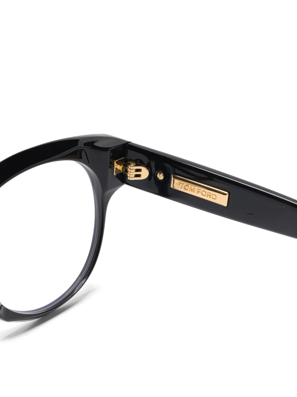 TOM FORD Eyewear Bril met rond montuur Zwart
