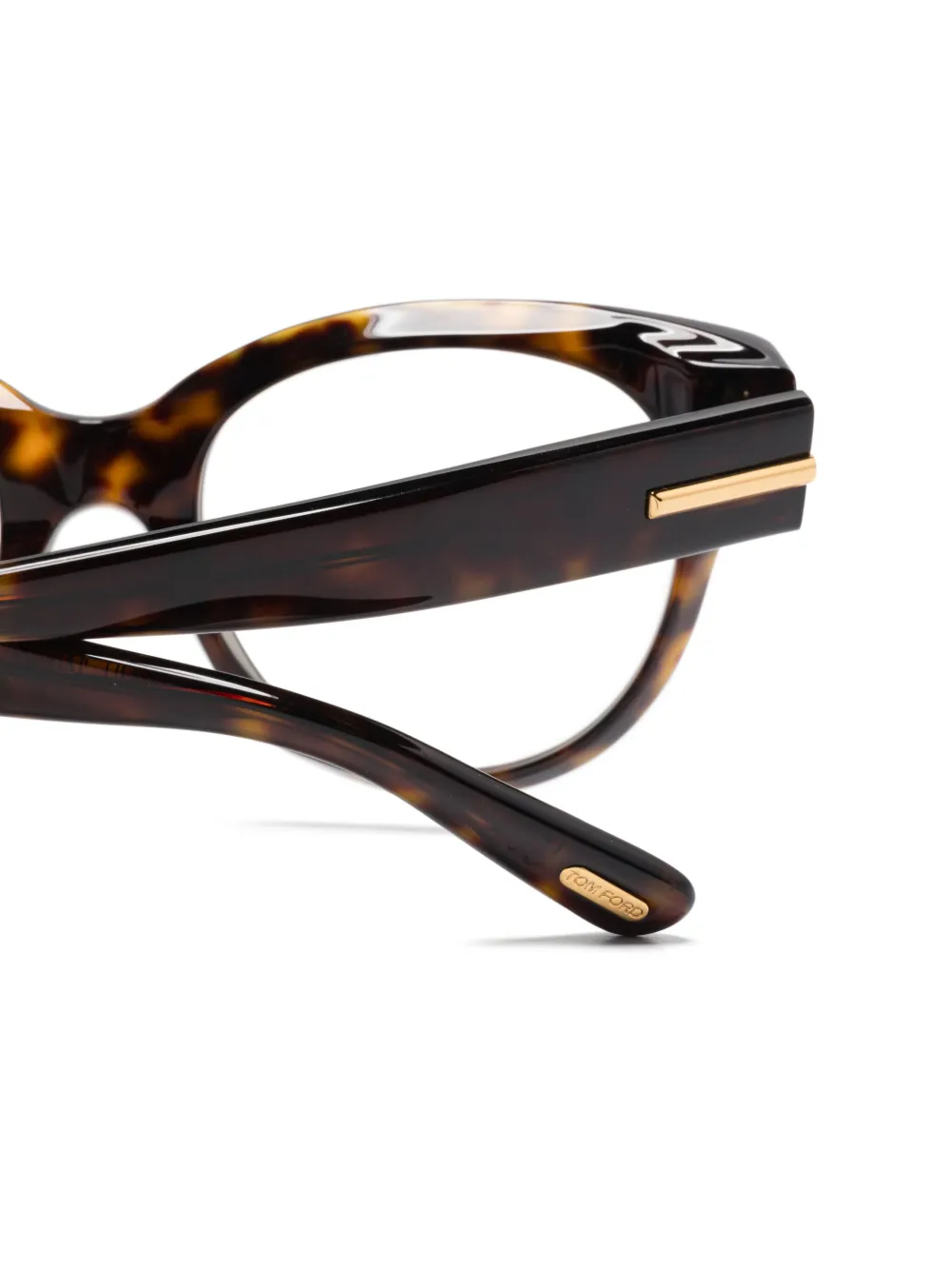 TOM FORD Eyewear Bril met rond montuur Bruin