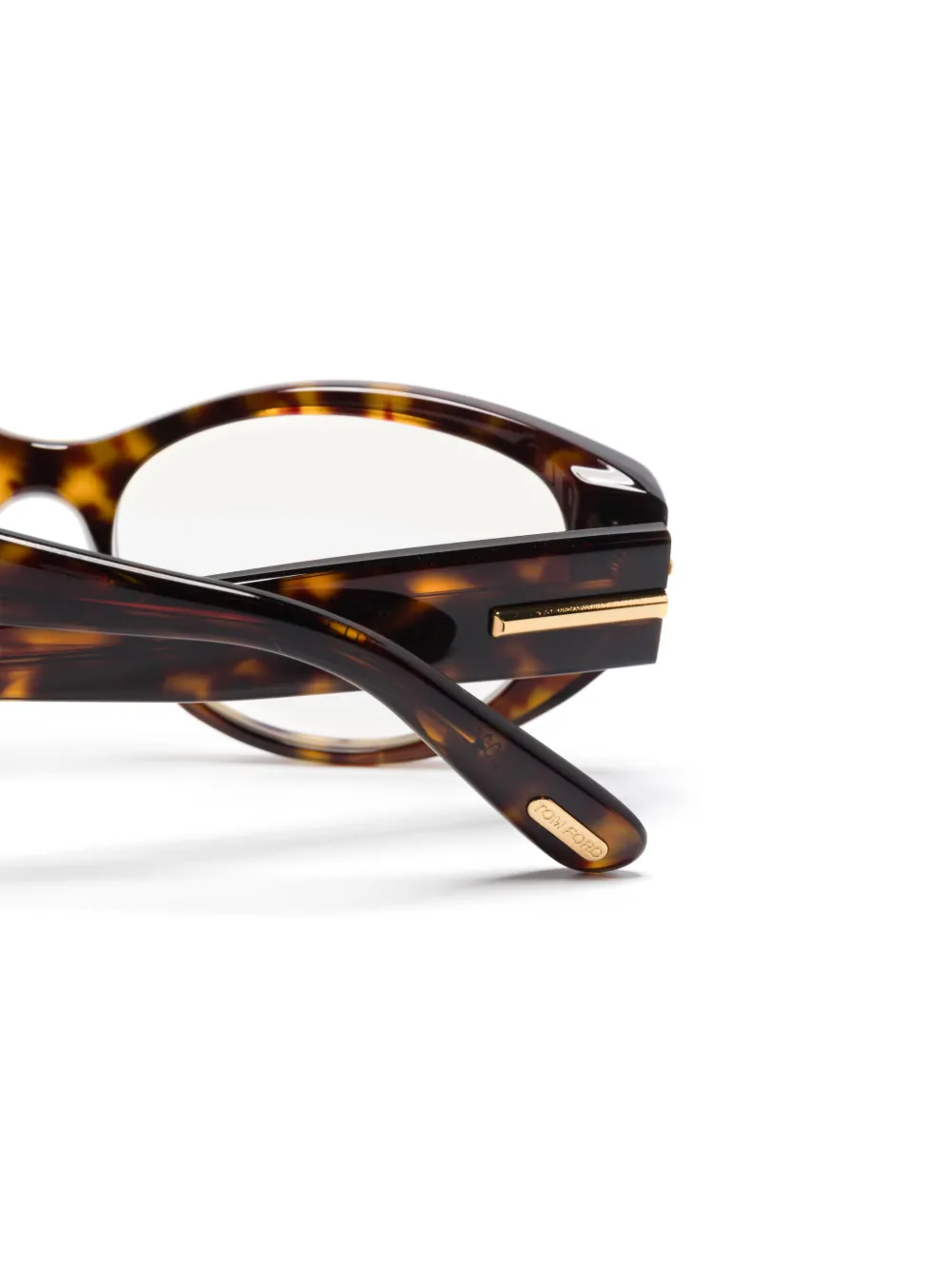TOM FORD Eyewear Bril met rond montuur Bruin