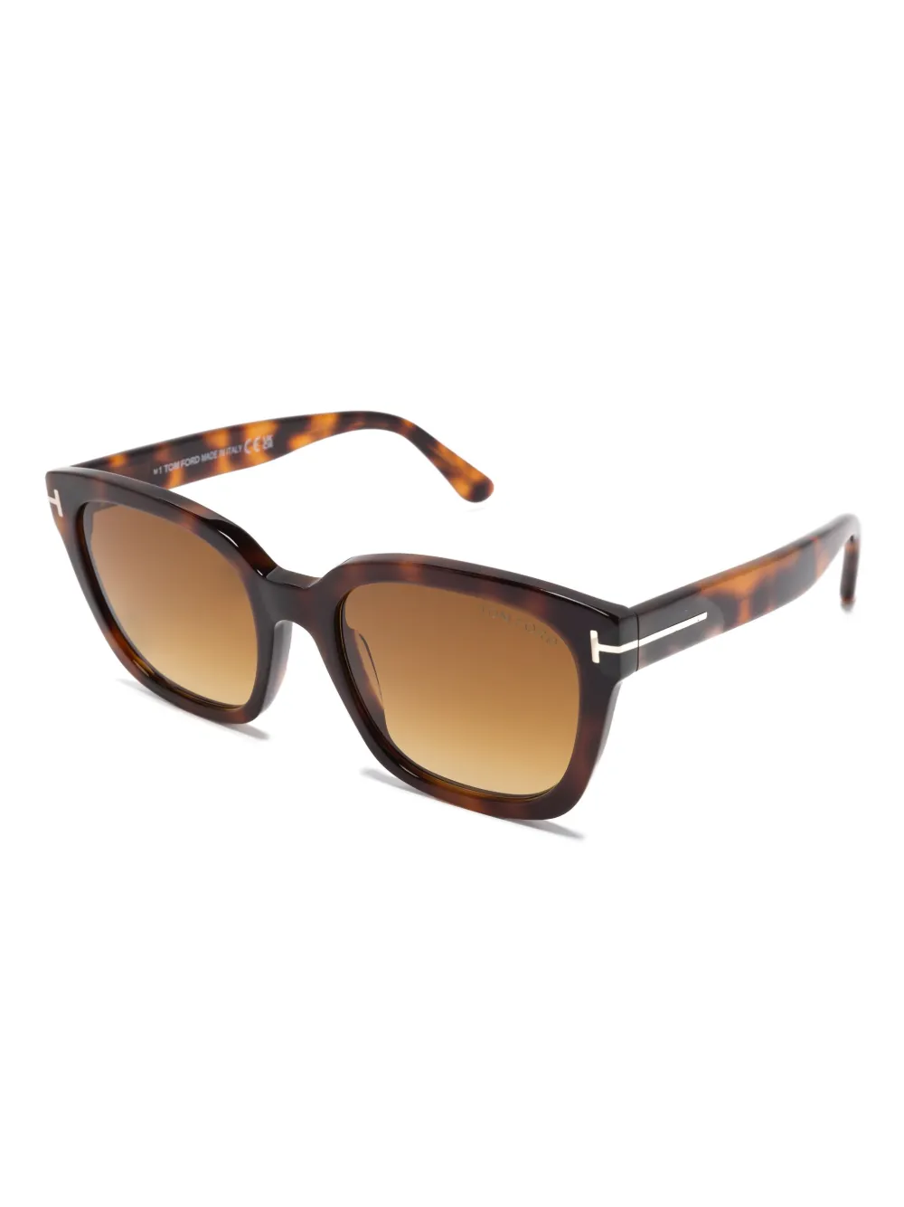 TOM FORD Eyewear Zonnebril met vierkant montuur Bruin