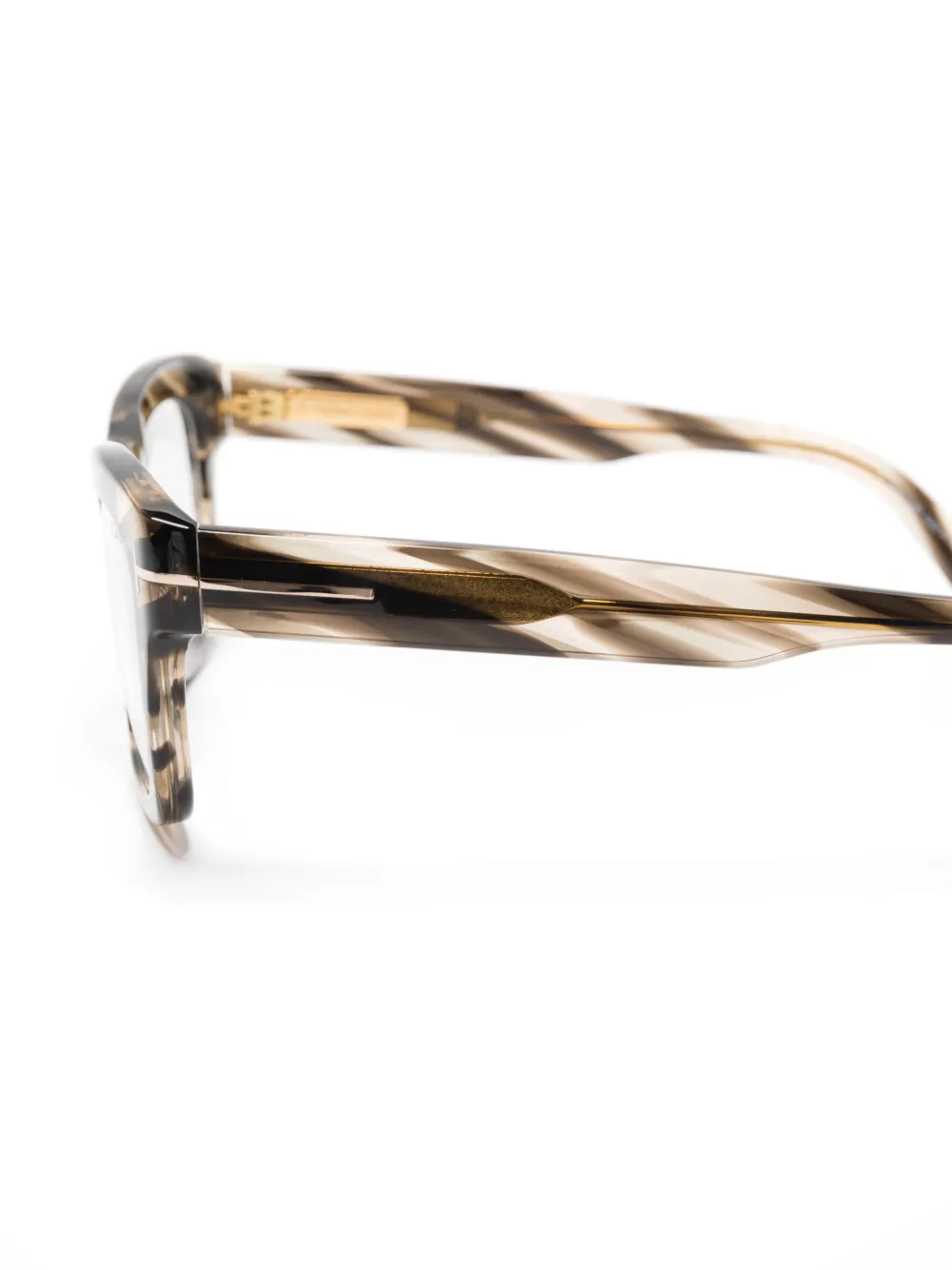 TOM FORD Eyewear Bril met cat-eye montuur Zwart